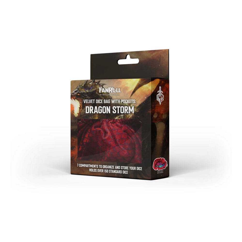 Dragon Storm Würfelbeutel mit Fächern Red Dragon Scales Image 2