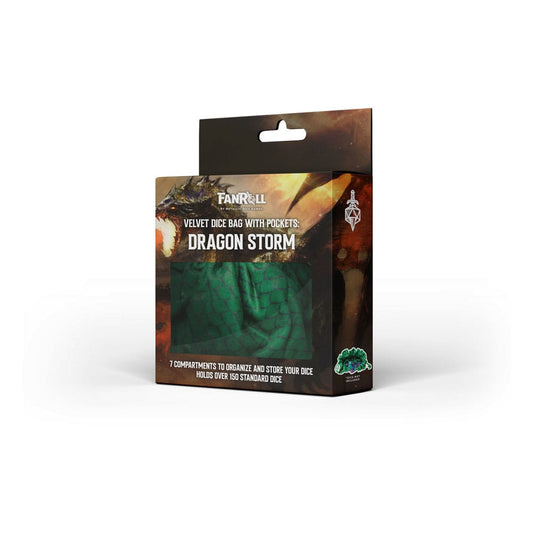 Dragon Storm Würfelbeutel mit Fächern Green Dragon Scales Image 2