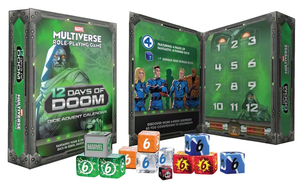Marvel Multiverse RPG Adventskalender 12 Days of Doom Dice Image 2