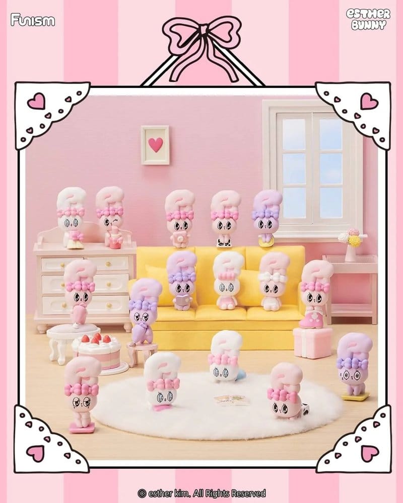 Esther Bunny Blind Box Minifiguren Little Vlog Bunny Face Series 6 cm Display (6) Image 3
