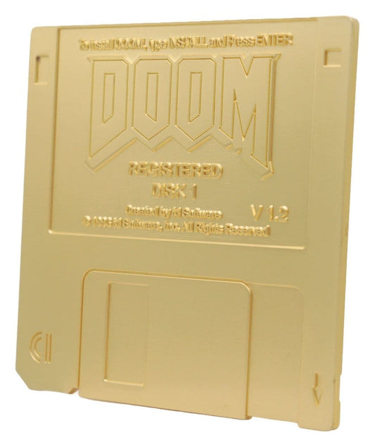 Doom Replik Floppy Disk Gold Plated Limited Edition Image 2