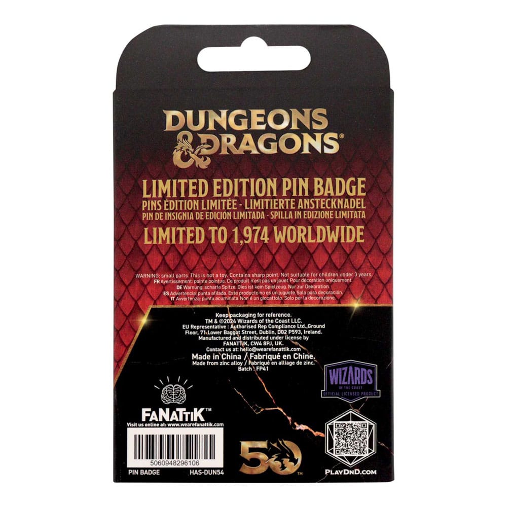 Dungeons & Dragons Ansteck-Pin Alignment Spinner Gold Coloured Limited Edition Image 3