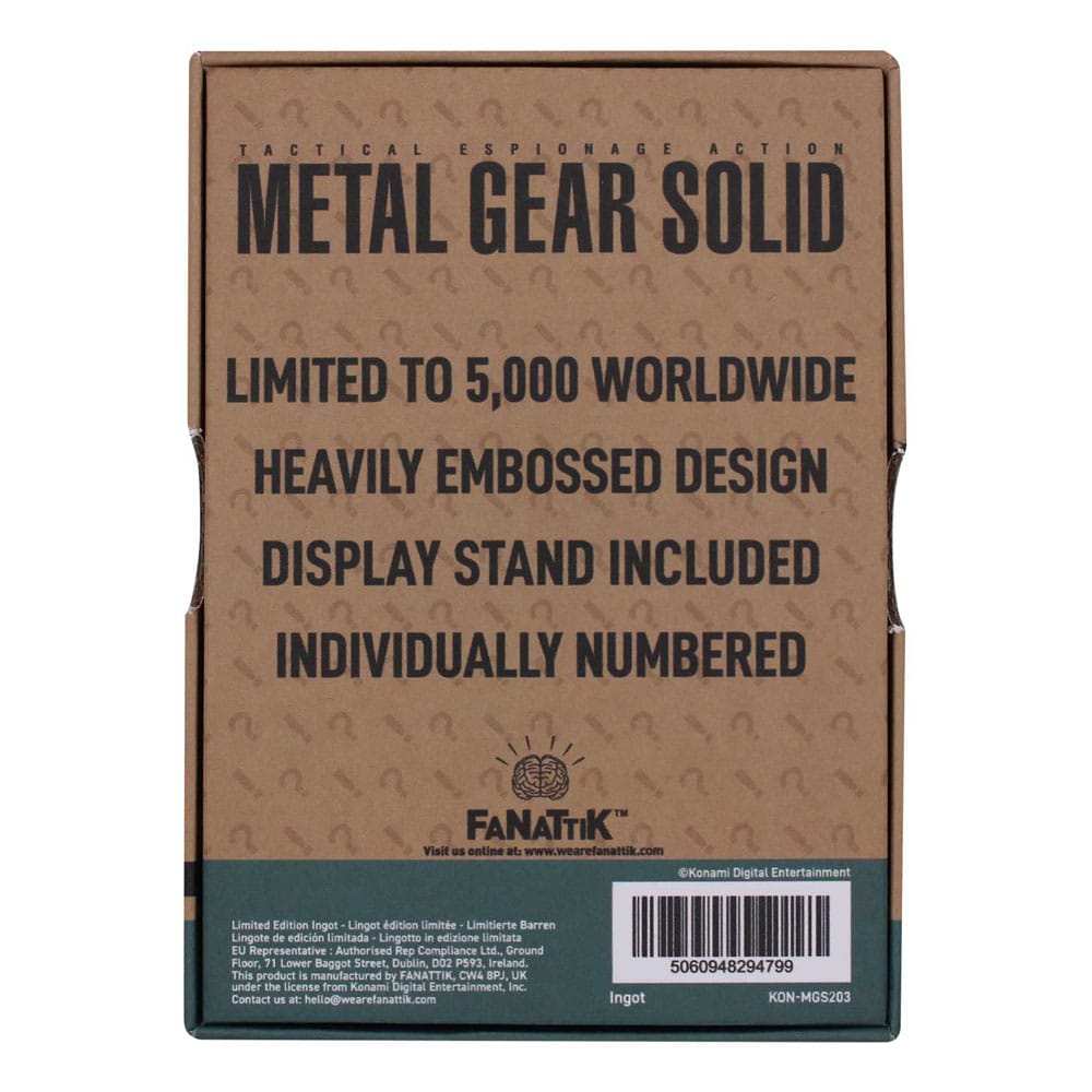 Metal Gear Solid 2 Metallbarren Raiden Limited Edition Image 4