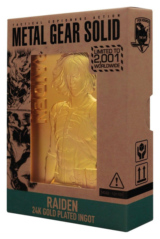 Metal Gear Solid 2 Metallbarren Raiden 24k Gold Plated Limited Edition Image 2