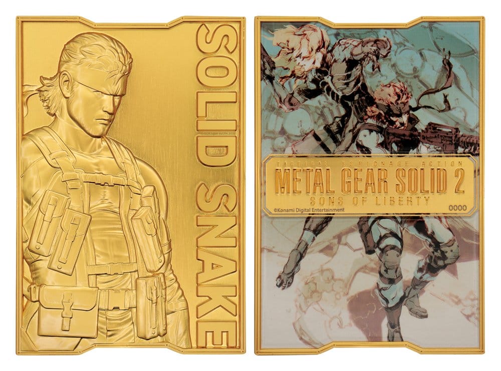 Metal Gear Solid 2 Metallbarren Snake 24k Gold Plated Limited Edition Image 5