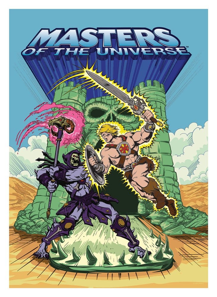 Masters of the Universe Kunstdruck He-Man & Skeletor Limited Edition 42 x 30 cm Image