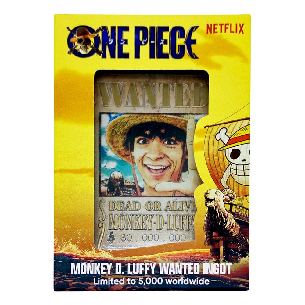One Piece Metallbarren Luffy Wanted Poster Limited Edition Image 3