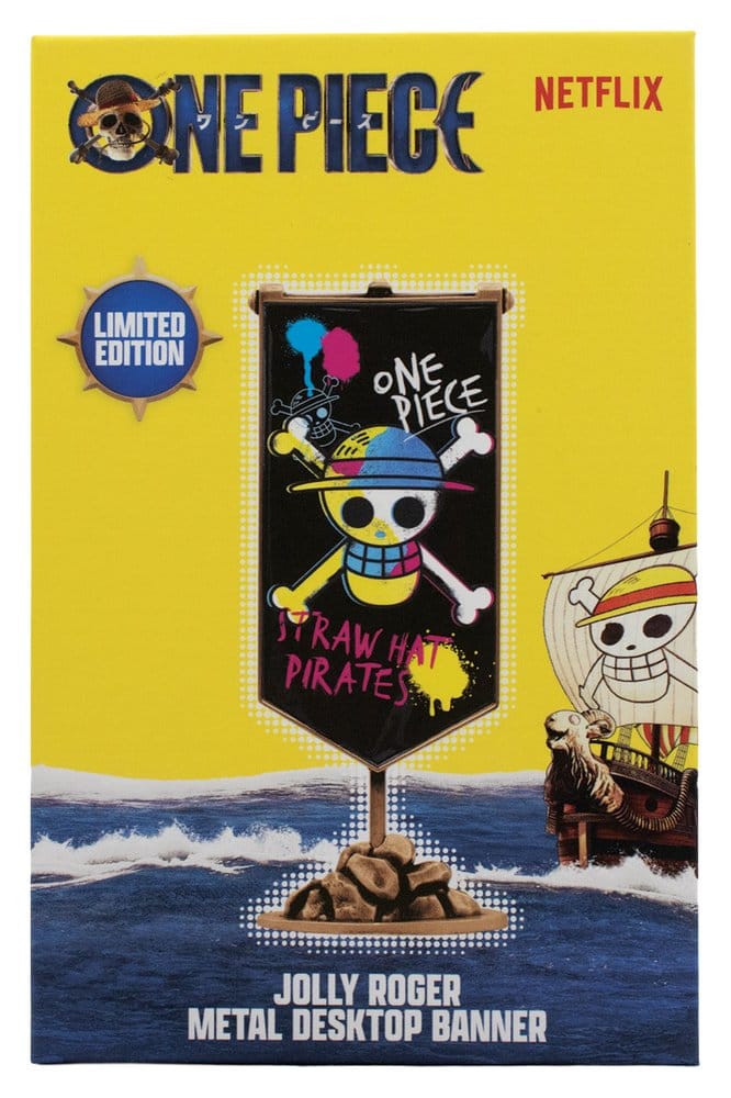 One Piece Replik Strohhutpiraten Metallbanner 11 x 6 cm Image 7