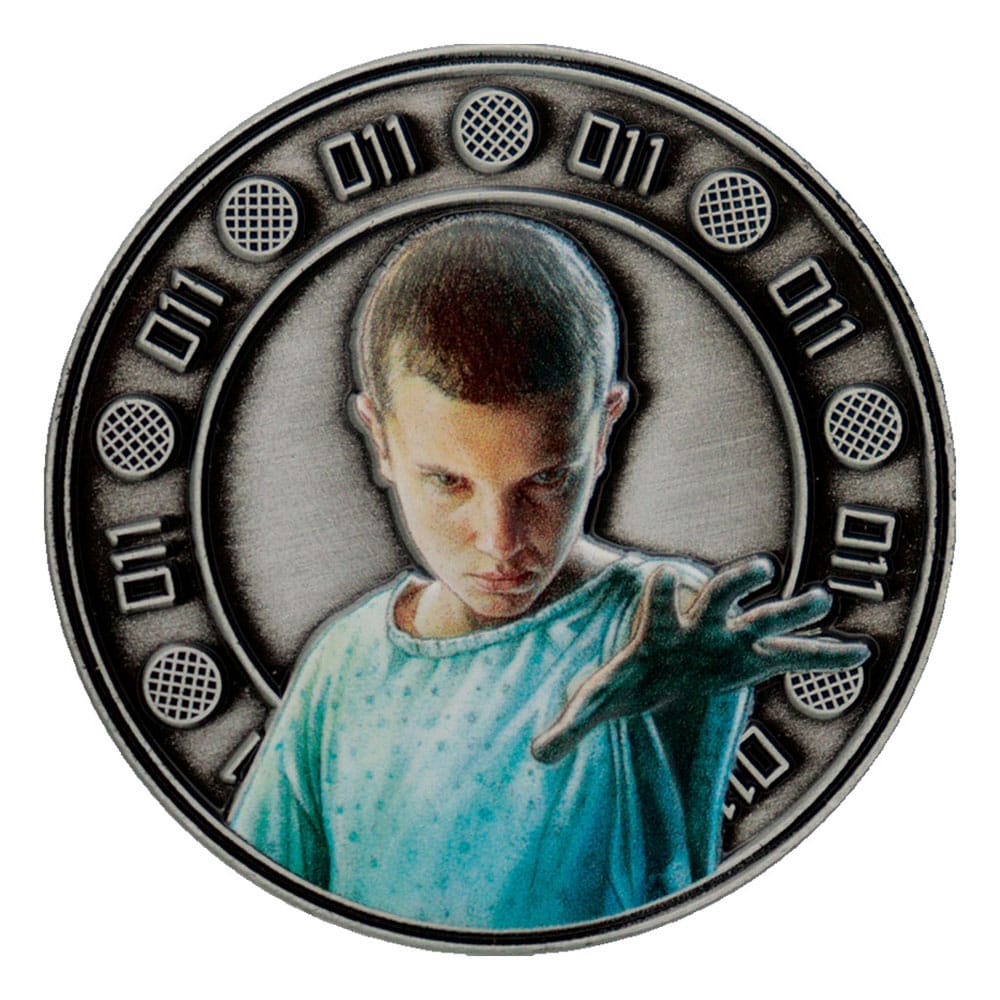 Stranger Things Sammelmünze Eleven & Hopper 4 cm Image 5