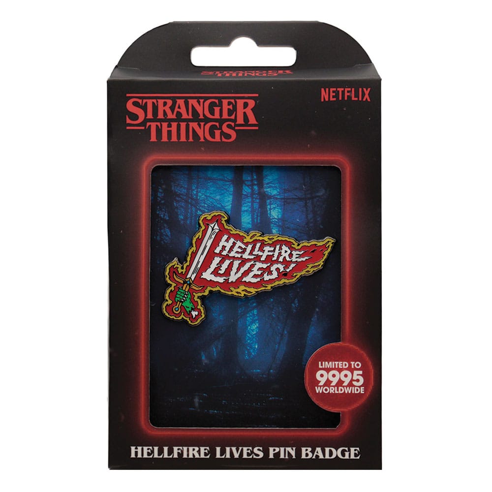 Stranger Things Ansteck-Pin Hellfire Lives Limited Edition Image 3