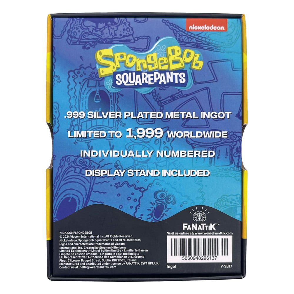 SpongeBob Schwammkopf Metallbarren 25th Anniversary Limited Edition Image 3