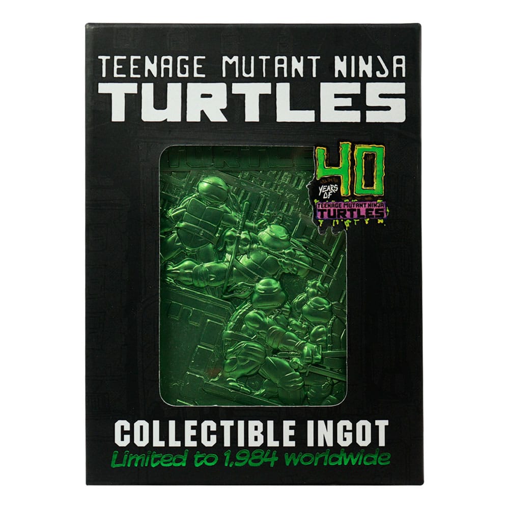 Teenage Mutant Ninja Turtles Metallbarren 40th Anniversary Green Limited Edition Image 4