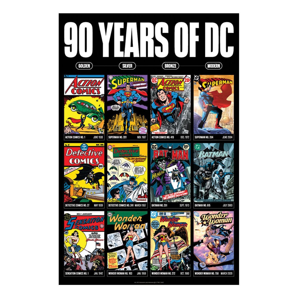DC Comis Kunstdruck 90 Years Limited Edition 42 x 30 cm Image