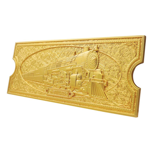 Der Polarexpress Replik Train Ticket 24k Gold Plated Limited Edition Image 2