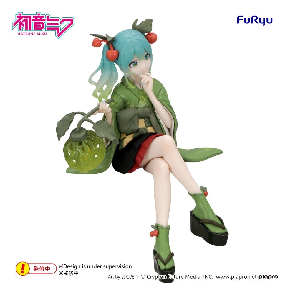 Hatsune Miku Noodle Stopper PVC Figur Flower Fairy Winter Cherry Green Color Ver. 15 cm Image 7