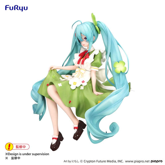 Hatsune Miku Noodle Stopper PVC Statue Flower Fairy Clover 15 cm Image 2