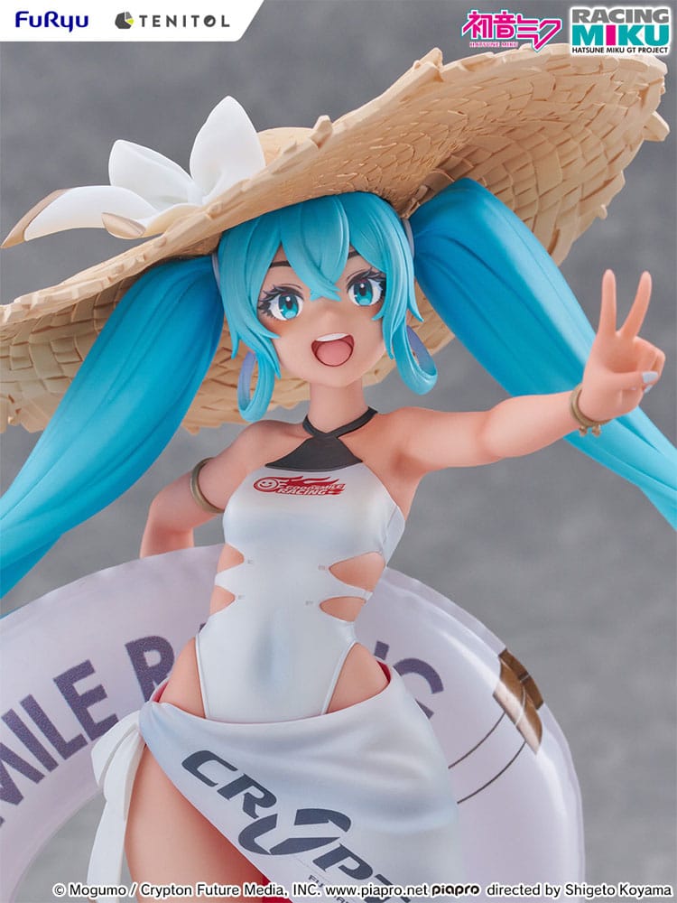 Hatsune Miku GT Project Tenitol PVC Statue Racing Miku 2024: Tropical Ver. 21 cm Image 5