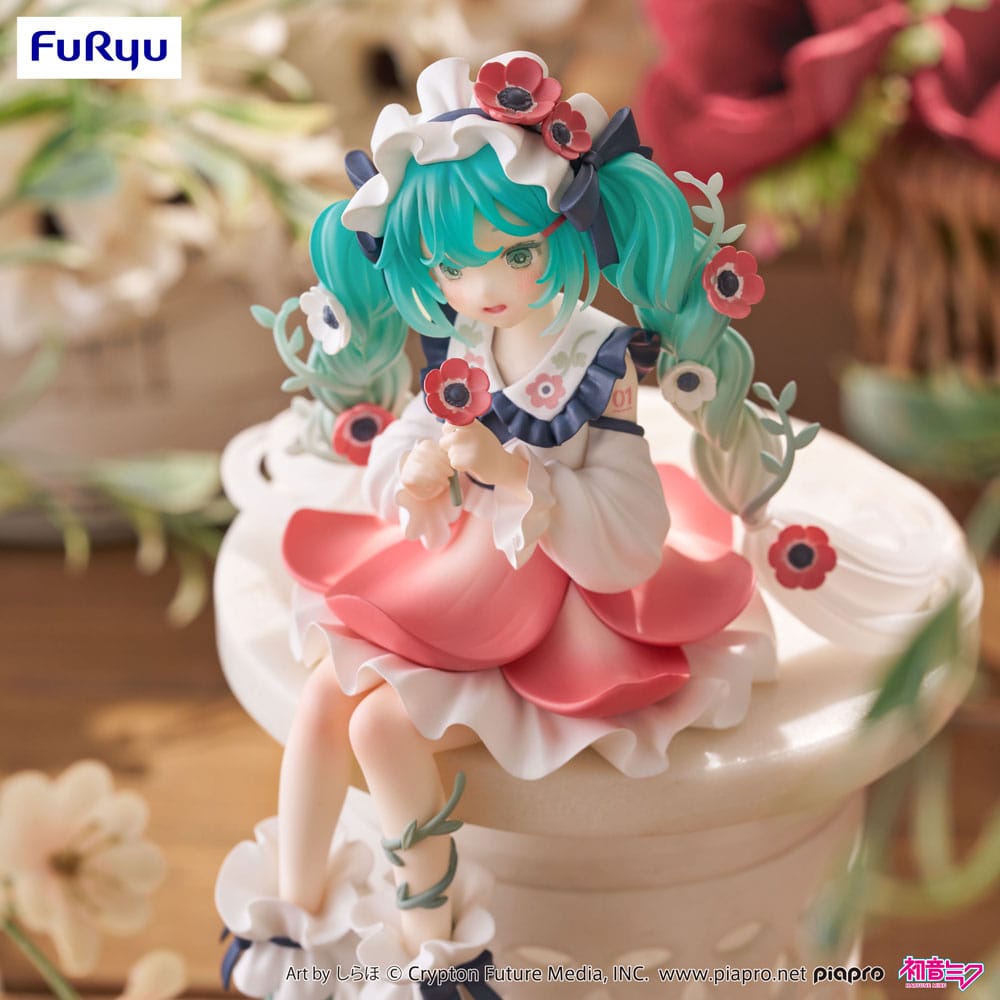 Hatsune Miku Noodle Stopper PVC Statue Hatsune Miku Flower Fairy Anemone 14 cm Image 4