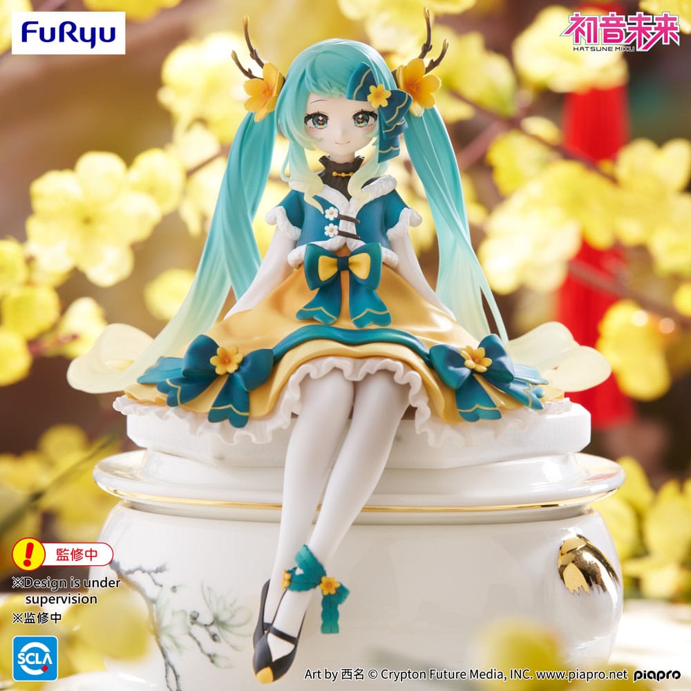 Hatsune Miku Noodle Stopper PVC Statue Hatsune Miku 2025 Chinese New Year Ver. 14 cm Image 3
