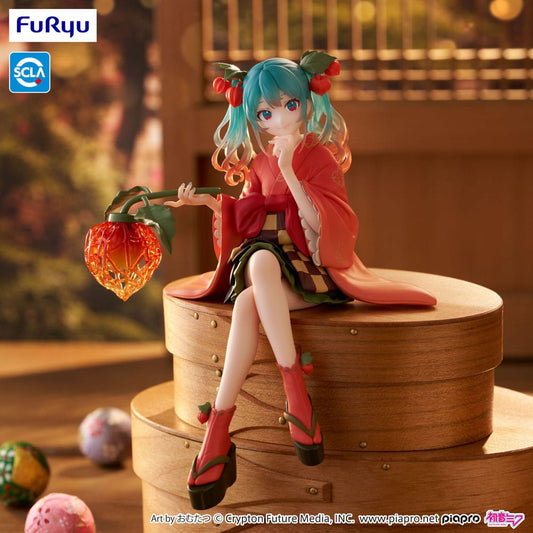 Hatsune Miku Noodle Stopper PVC Statue Flower Fairy Winter Cherry 15 cm Image 2