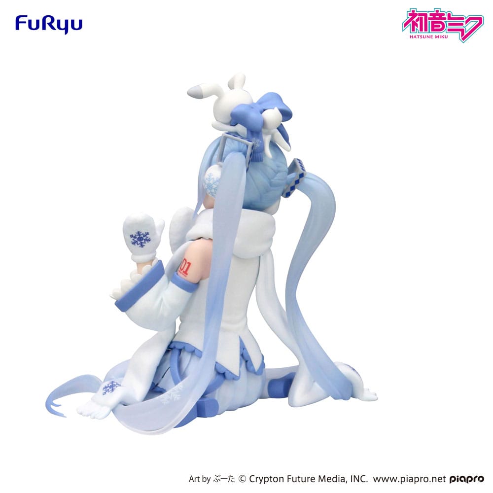Hatsune Miku Noodle Stopper PVC Statue Snow Miku Sky Town 10th Ver. 10 cm Image 4