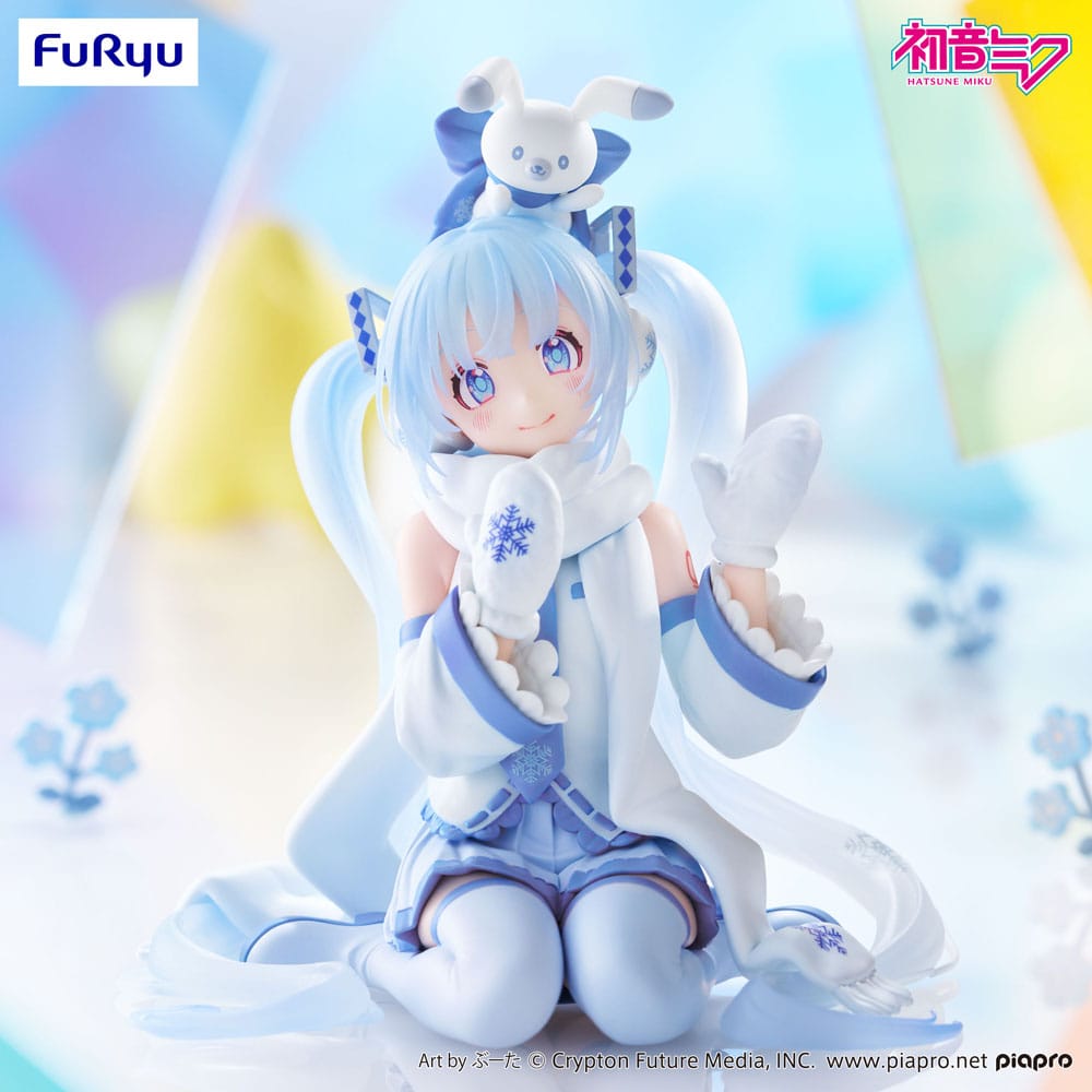 Hatsune Miku Noodle Stopper PVC Statue Snow Miku Sky Town 10th Ver. 10 cm Image 9