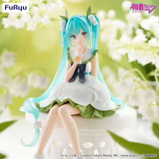 Hatsune Miku Noodle Stopper PVC Statue Flower Fairy Lily of the Valley 14 cm Image 2