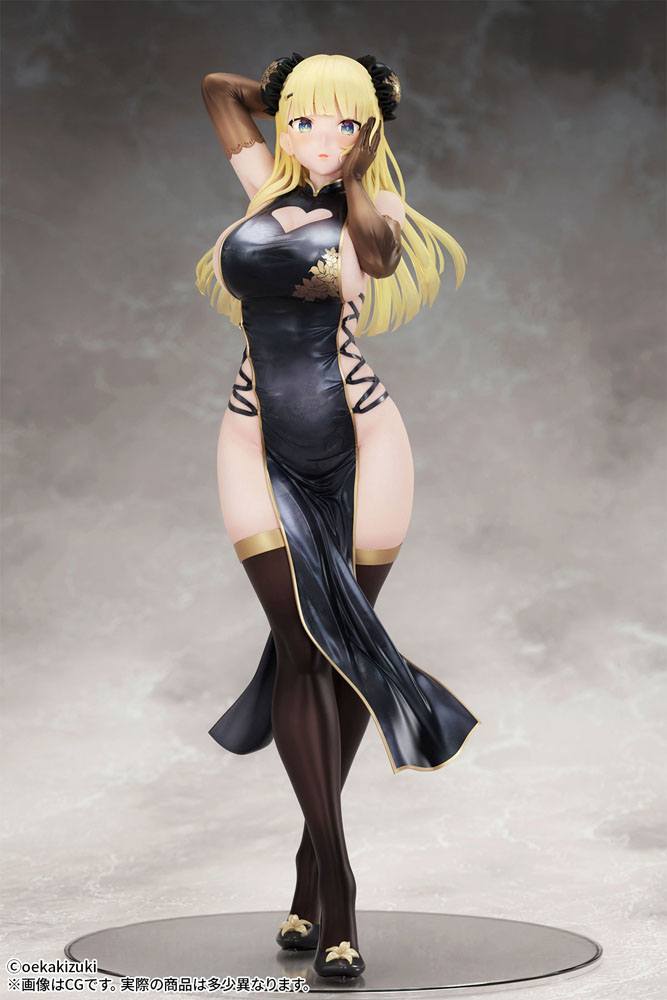 Original Character Statue 1/7 China Girl Black Ver. Illustrated by Oekakizuki 20 cm Image 9