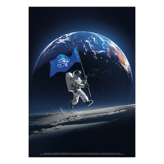 Humankind Poster Glow in the Dark Astronaut Image 2