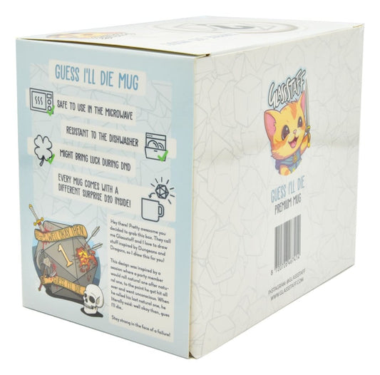 Glassstaff Geschenkbox Tasse & Würfel D20 Guess I'll Die Image 2