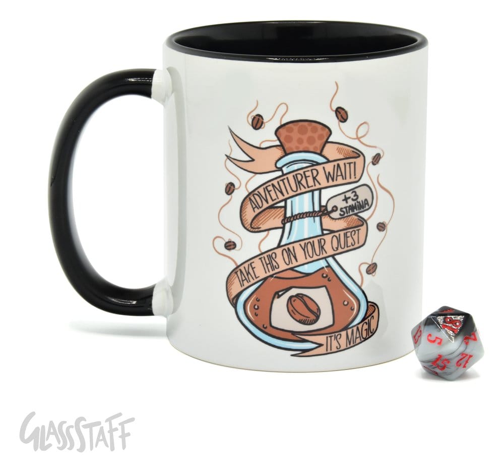 Glassstaff Geschenkbox Tasse & Würfel D20 Coffee Potion Image 4