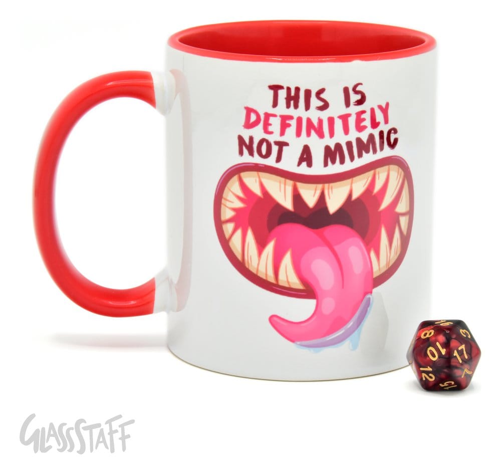 Glassstaff Geschenkbox Tasse & Würfel D20 Not a Mimic Image 4