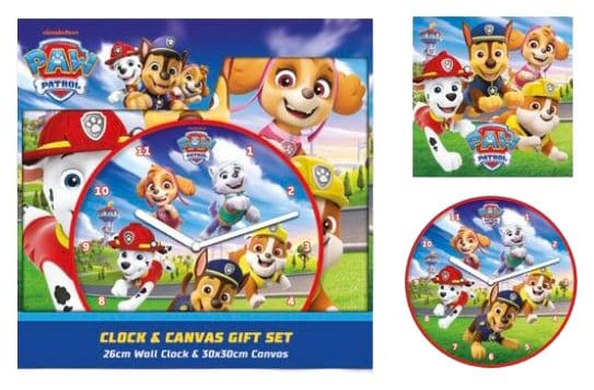 Paw Patrol Geschenkset Uhr & Leinwand Display (6) Image