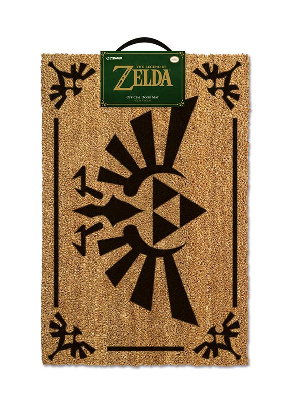 The Legend of Zelda Fußmatte (Triforce Black) 60 x 40 cm Image