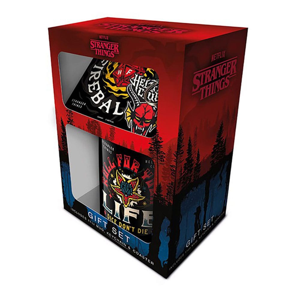 Stranger Things Tasse, Untersetzer und Schlüsselanhänger Set Hellfire Image 2