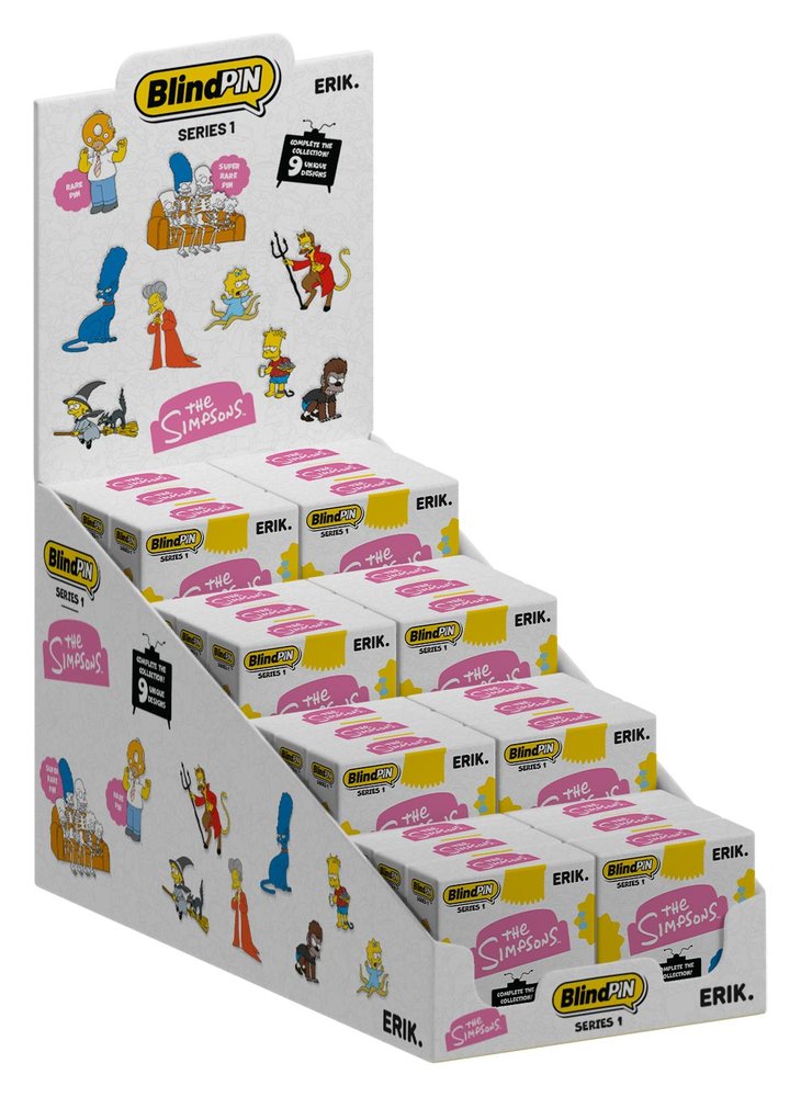 Die Simpsons Ansteck-Pins Serie 1 Display (24) Image