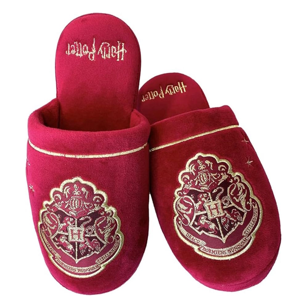 Harry Potter Hausschuhe Hogwarts Gold on Burgundy EU 38-41 Image