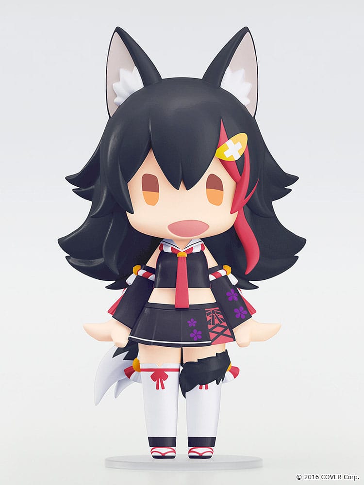 Hololive Production HELLO! GOOD SMILE Actionfigur Ookami Mio 10 cm Image 2