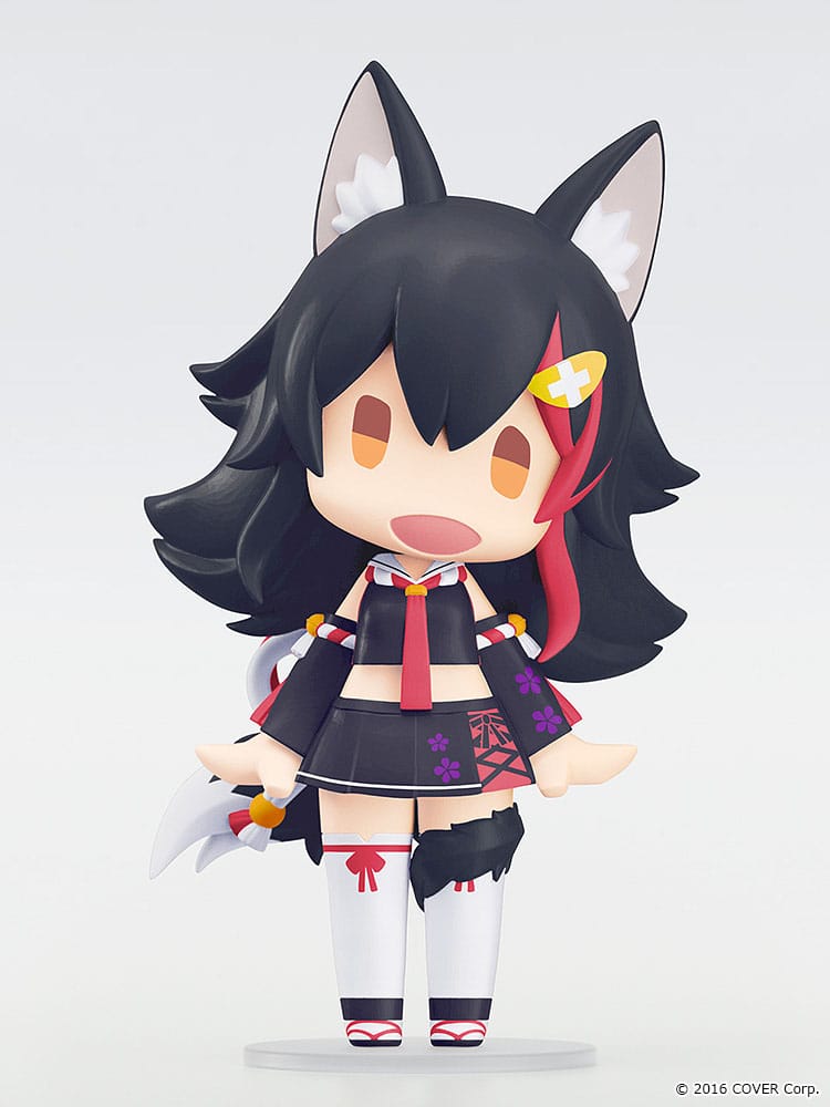 Hololive Production HELLO! GOOD SMILE Actionfigur Ookami Mio 10 cm Image 3