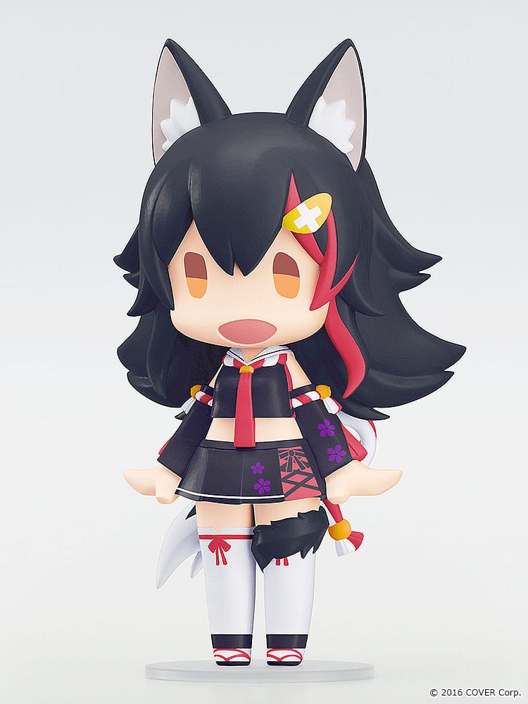 Hololive Production HELLO! GOOD SMILE Actionfigur Ookami Mio 10 cm Image 4
