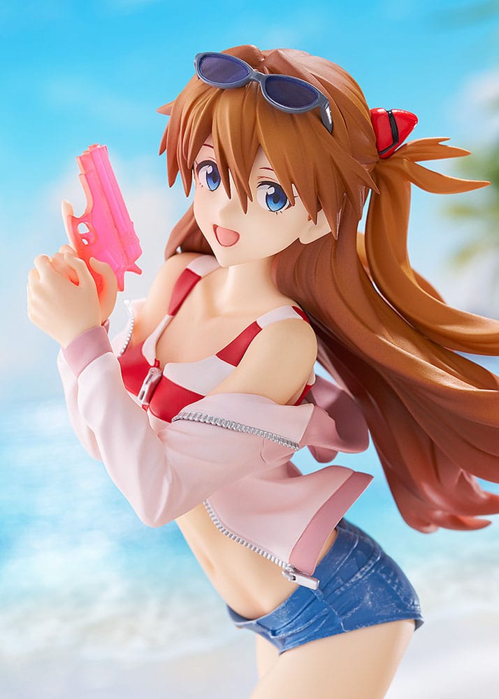 Rebuild of Evangelion Pop Up Parade L PVC Statue Beach Queens: Asuka Shikinami Langley 22 cm Image 2