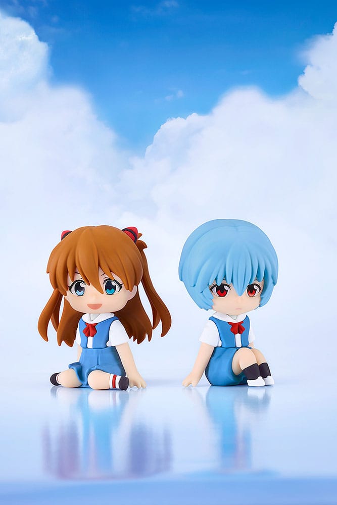 Rebuild of Evangelion Rubber Mascot Nendroid Plus Minifigur Rei Ayanami 8 cm Image 4