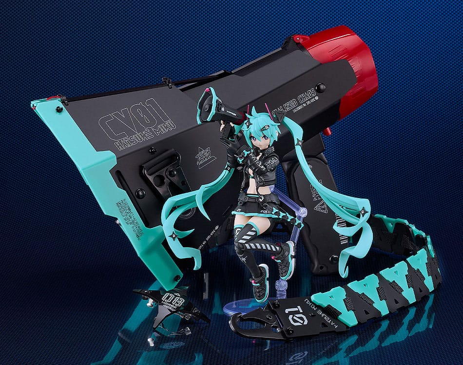 Character Vocal Series 01: Hatsune Miku Plamatea Plastic Model Kit Hatsune Miku: Chuocho Tactical Craft Ver. 15 cm Image 3