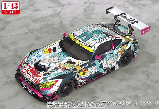 Hatsune Miku GT Project Fahrzeug 1/43 Good Smile Hatsune Miku AMG 2018 Final Race Ver. 11 cm Image 2