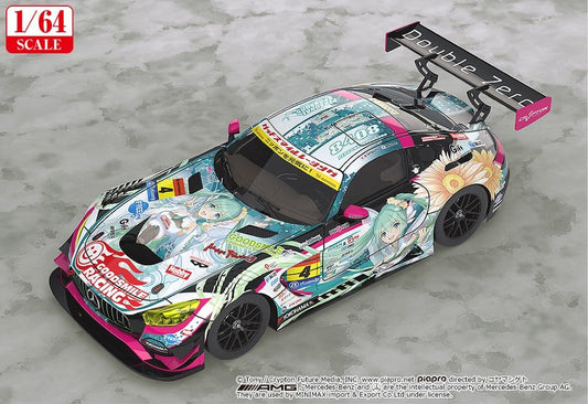 Hatsune Miku GT Project Fahrzeug 1/64 Good Smile Hatsune Miku AMG 2017 Super GT Ver. 7 cm Image 2