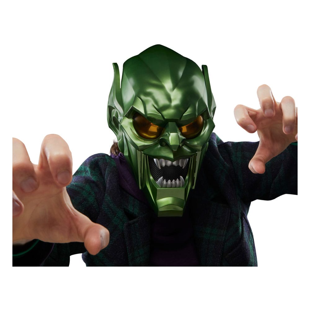 Spider-Man: No Way Home Marvel Legends Roleplay-Replik Green Goblin Premium Helm Image 12