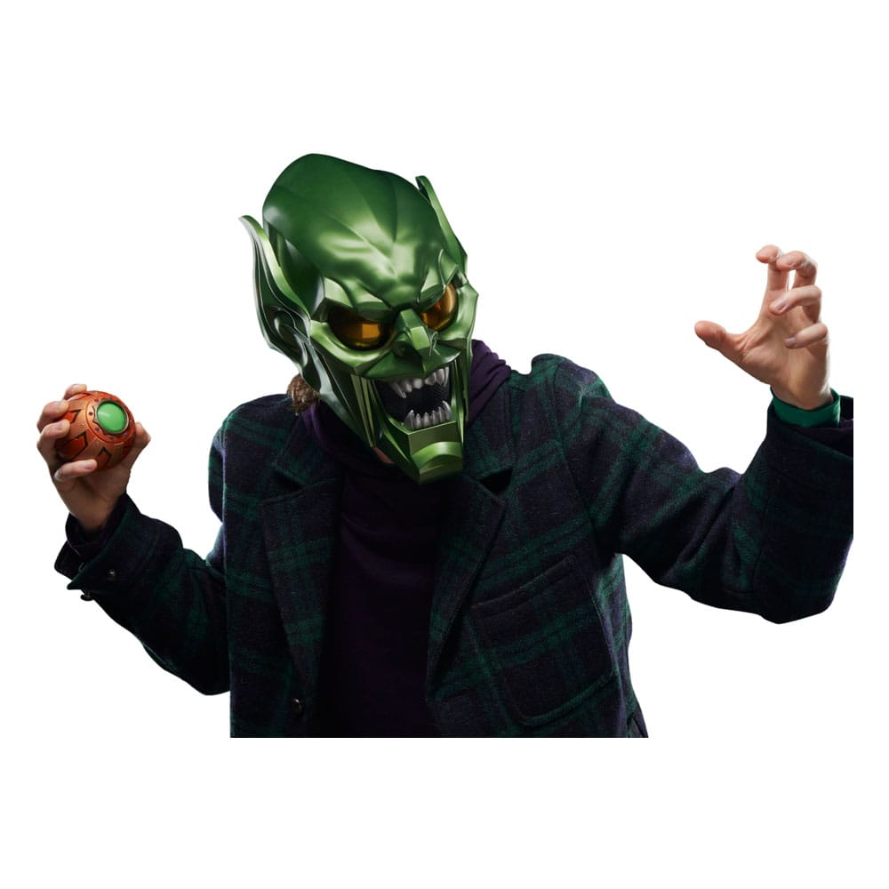 Spider-Man: No Way Home Marvel Legends Roleplay-Replik Green Goblin Premium Helm Image 14