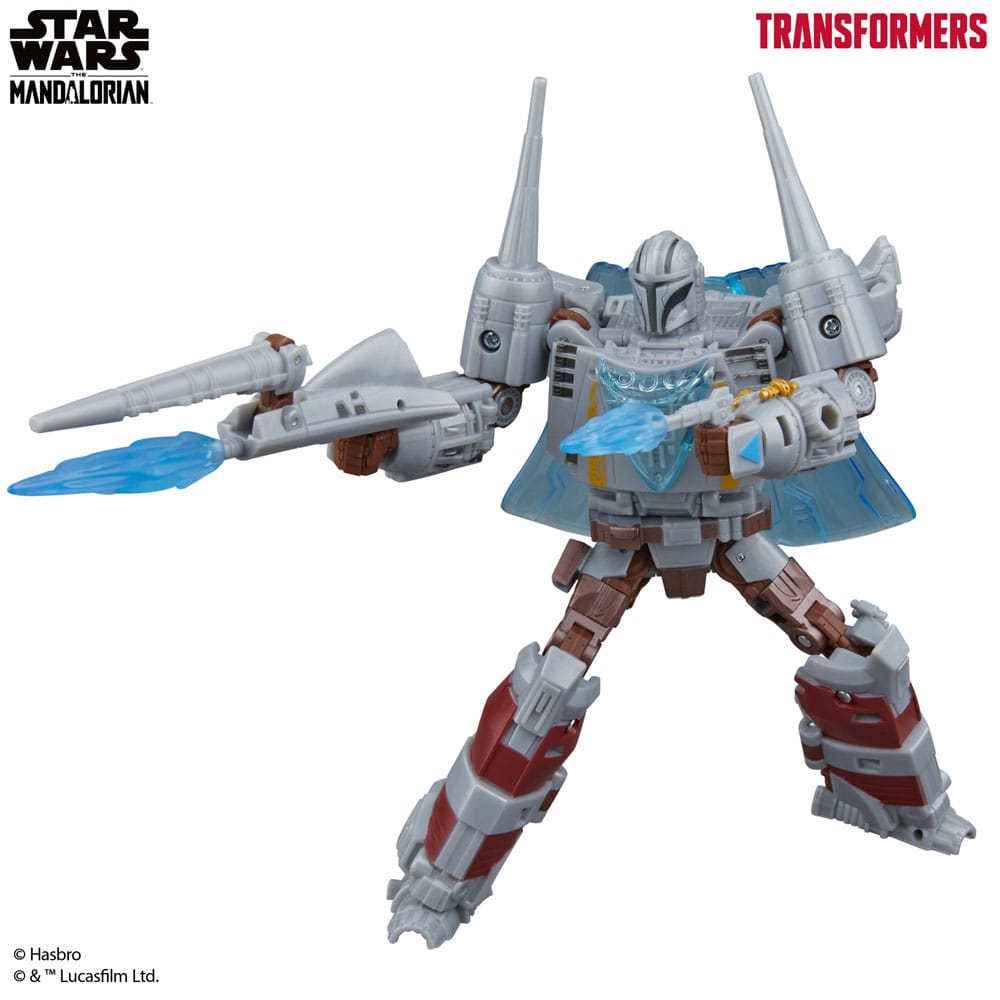 Star Wars x Transformers Actionfigur The Mandalorian / N-1 Starfighter 19 cm Image 3
