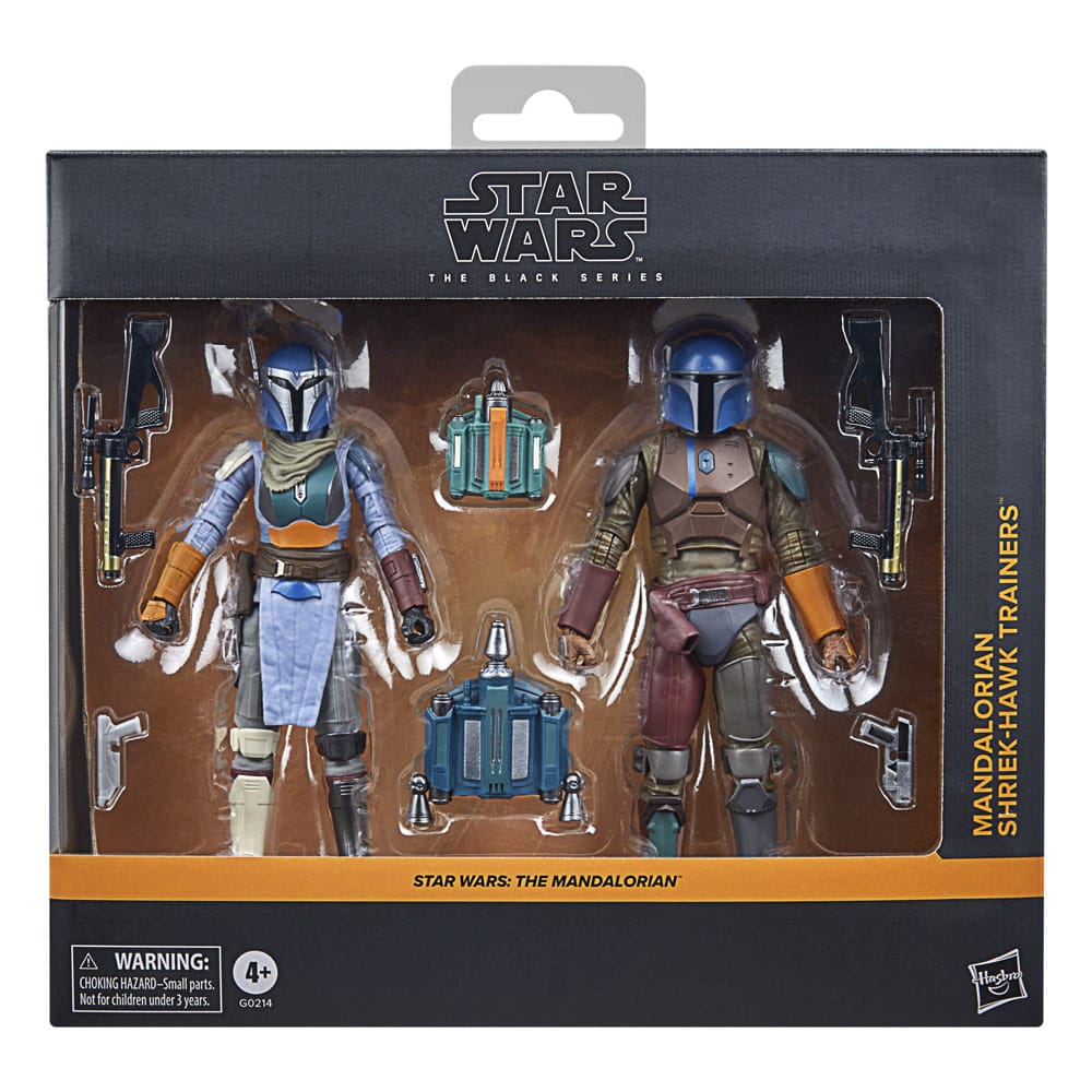 Star Wars: The Mandalorian Black Series Actionfiguren 2er-Pack Mandalorian Shriek-Hawk Trainers 15 cm Image 10