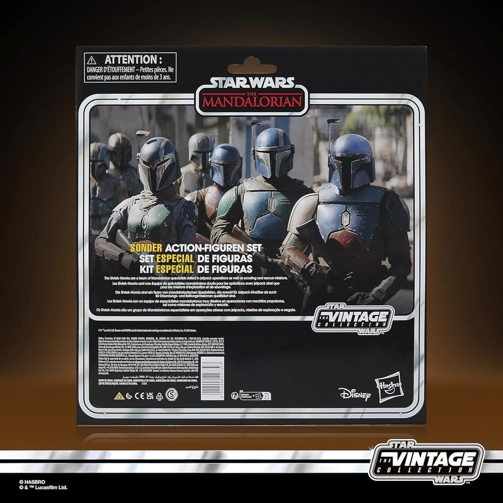 Star Wars The Mandalorian Vintage Collection Actionfiguren 4er-Pack Mandalorian Shriek-Hawk 10 cm Image 8